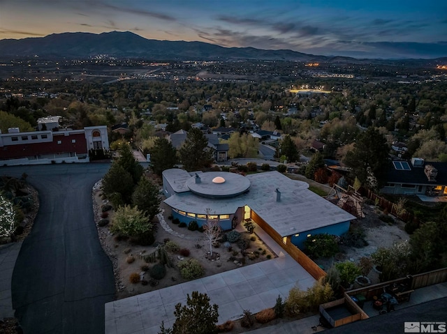 2040 Scharr Cir, Reno, NV 89509 - aerial view at dusk of a mountain view