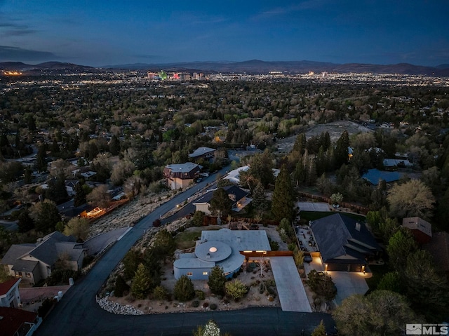 2040 Scharr Cir, Reno, NV 89509 - aerial overview of property's location with mountains