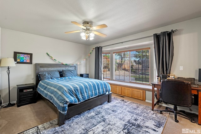 1359 Whooping Crane Dr, Sparks, NV 89441 - bedroom with light carpet, an office area, and ceiling fan