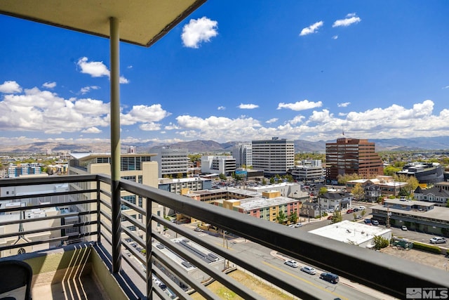 280 Island Ave Unit 1802, Reno, NV 89501 - balcony with a city view and a mountain view