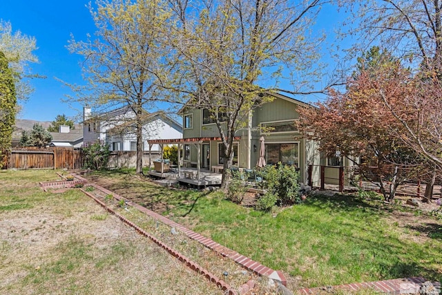 5276 Simons Dr, Reno, NV 89523 - view of yard featuring a deck