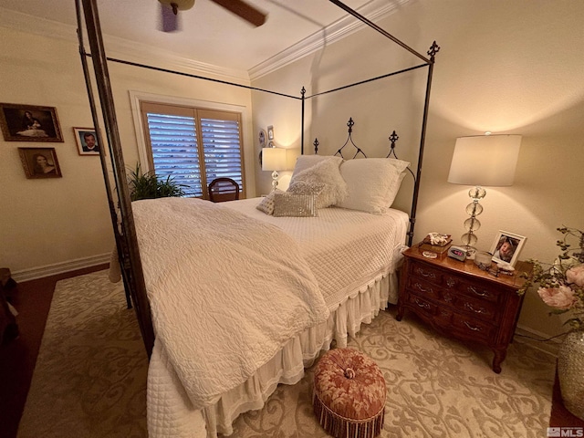 900 S Meadows Pkwy Apt 5021, Reno, NV 89521 - bedroom featuring ornamental molding and a ceiling fan