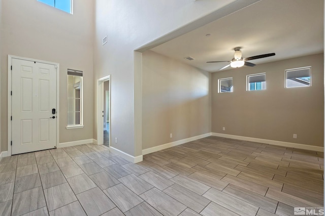 1680 Verdi Vista Ct, Reno, NV 89523 - foyer entrance with ceiling fan and wood tiled floors