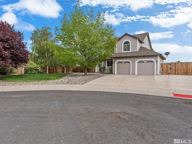 1820 Bogie Ct, Fernley, NV 89408 - view of front of house featuring driveway, a shingled roof, and an attached garage