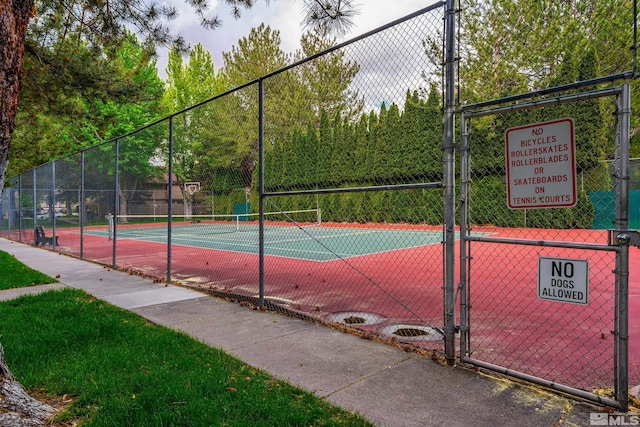 4941 Reggie Rd, Reno, NV 89502 - view of tennis court featuring fence