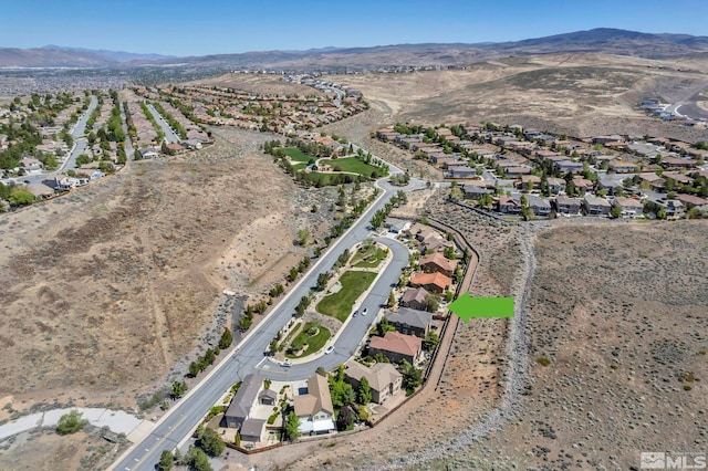 5132 Ironstone Cir, Sparks, NV 89436 - aerial view of property's location with mountains and nearby suburban area