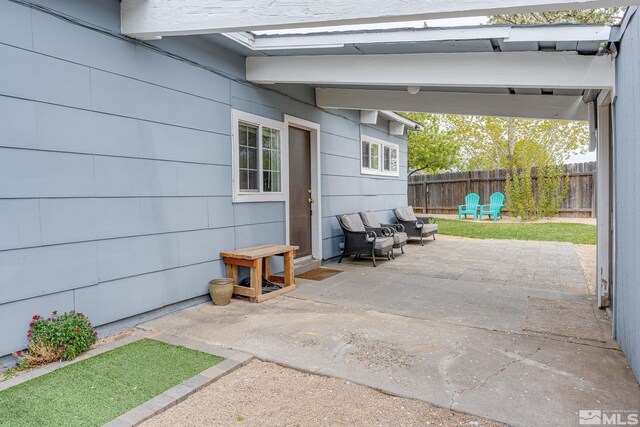 11420 Rocky Mountain St, Reno, NV 89506 - view of patio / terrace with fence
