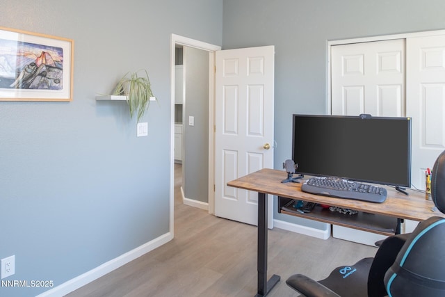 2765 Erin Dr, Sparks, NV 89436 - office area with wood finished floors and baseboards