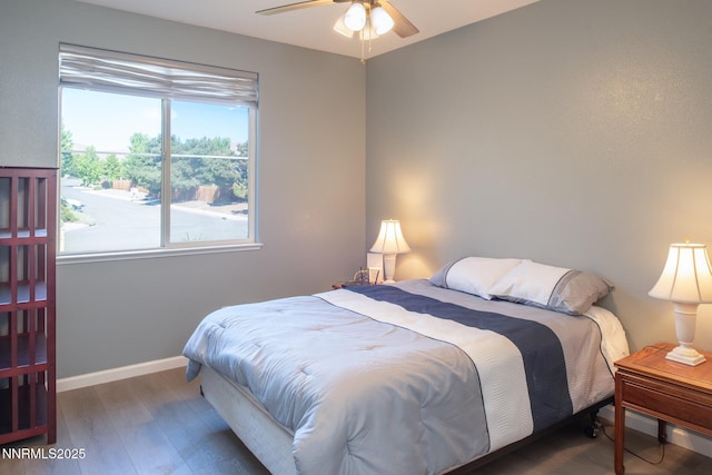 2765 Erin Dr, Sparks, NV 89436 - bedroom with wood finished floors, baseboards, and ceiling fan