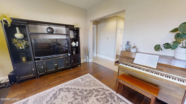 1304 Lambrusca Dr, Sparks, NV 89436 - living room with dark wood-style flooring and baseboards