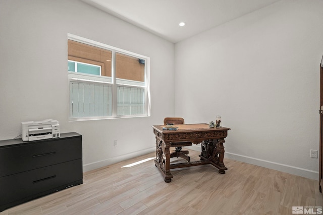606 Braided Rope Dr, Reno, NV 89511 - office area featuring light wood-type flooring and recessed lighting