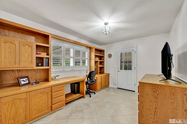 1871 Walnut Ct, Carson City, NV 89703 - home office with built in study area and light tile patterned floors