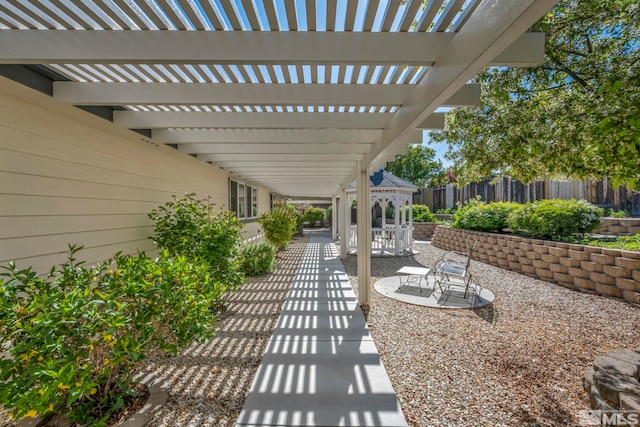 1871 Walnut Ct, Carson City, NV 89703 - view of patio / terrace featuring a pergola and fence