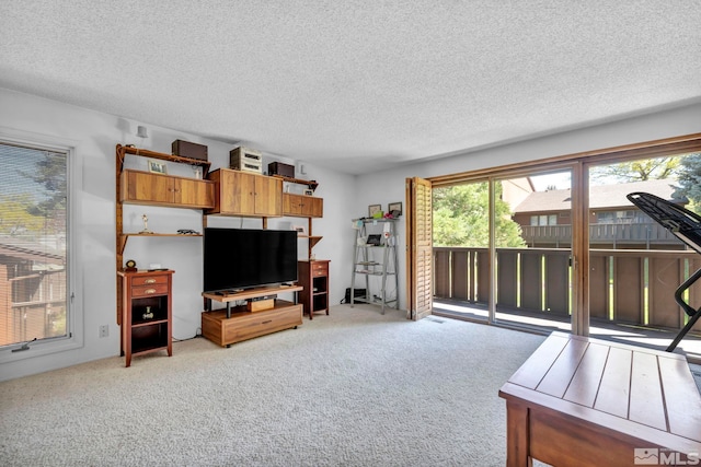 2012 Branch Ln, Reno, NV 89509 - living area featuring light carpet and a textured ceiling