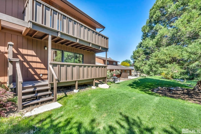 2012 Branch Ln, Reno, NV 89509 - view of green lawn featuring a deck