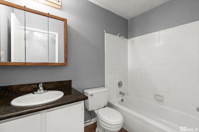 2090 Highview Ct Unit 8, Reno, NV 89512 - full bath with a textured wall, vanity, shower / washtub combination, and toilet