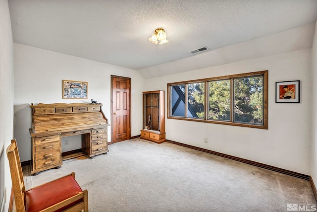 2820 Sagittarius Dr, Reno, NV 89509 - sitting room featuring light carpet, baseboards, and a textured ceiling