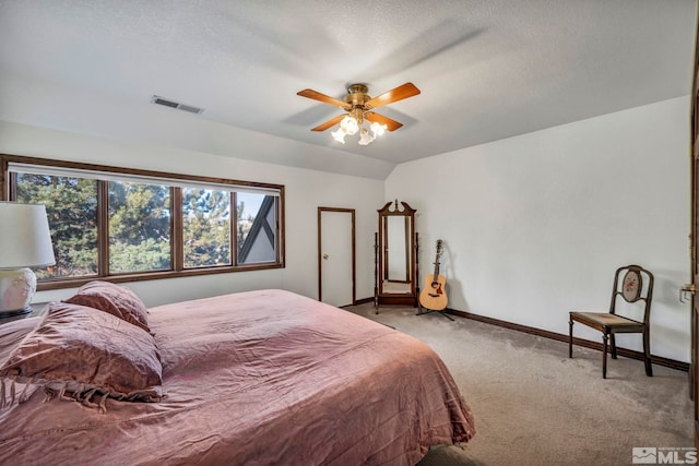 2820 Sagittarius Dr, Reno, NV 89509 - bedroom with light colored carpet, baseboards, a ceiling fan, and a textured ceiling