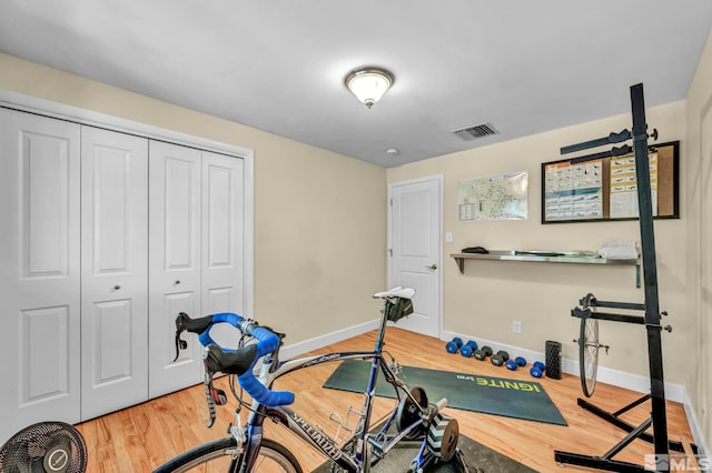 3295 Sunnyvale Ave, Reno, NV 89509 - workout room with wood finished floors and baseboards