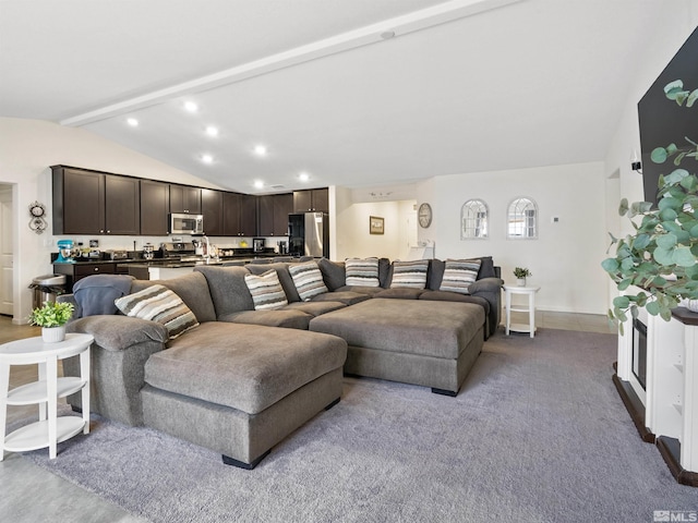 359 Bryce St, Dayton, NV 89403 - living area with recessed lighting, baseboards, and carpet floors