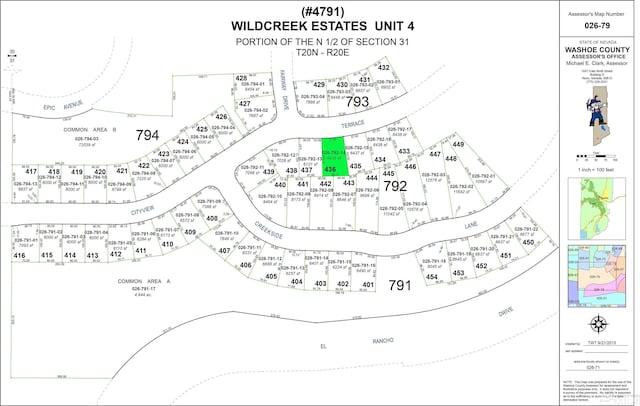 map showing property parcels