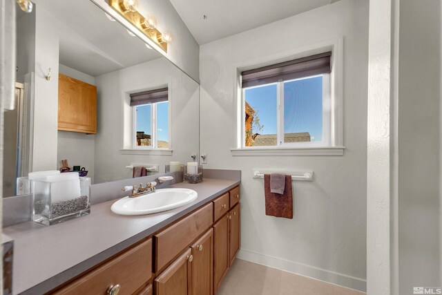 14865 N Red Rock Rd, Reno, NV 89508 - bathroom featuring vanity and baseboards