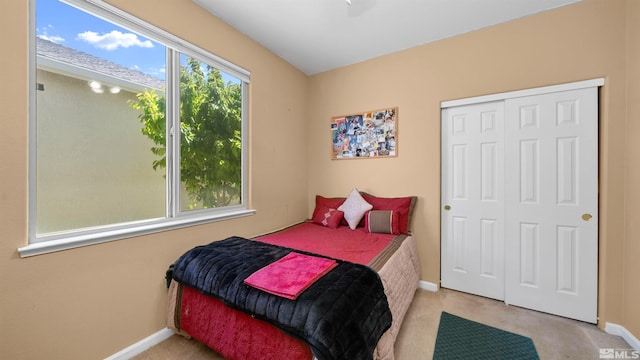 1230 Quail Run Dr, Carson City, NV 89701 - bedroom with carpet flooring, baseboards, and a closet