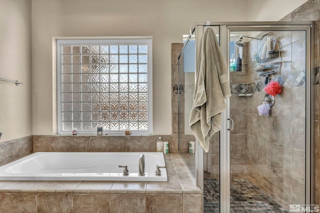 2825 N Fork Ln, Minden, NV 89423 - full bathroom with a stall shower and a bath