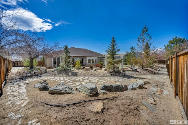 2825 N Fork Ln, Minden, NV 89423 - rear view of property featuring a fenced backyard
