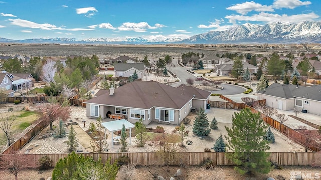 2825 N Fork Ln, Minden, NV 89423 - aerial perspective of suburban area featuring a mountainous background