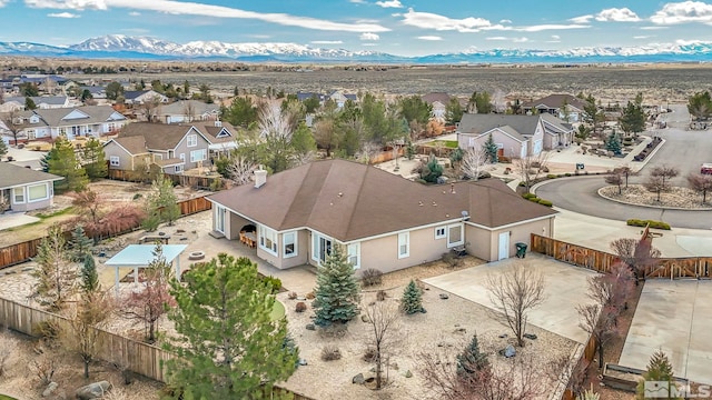 2825 N Fork Ln, Minden, NV 89423 - aerial view of residential area featuring mountains