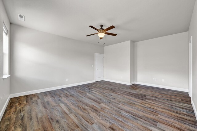 1282 Onda Verde Dr, Fallon, NV 89406 - unfurnished room with ceiling fan, wood finished floors, and baseboards
