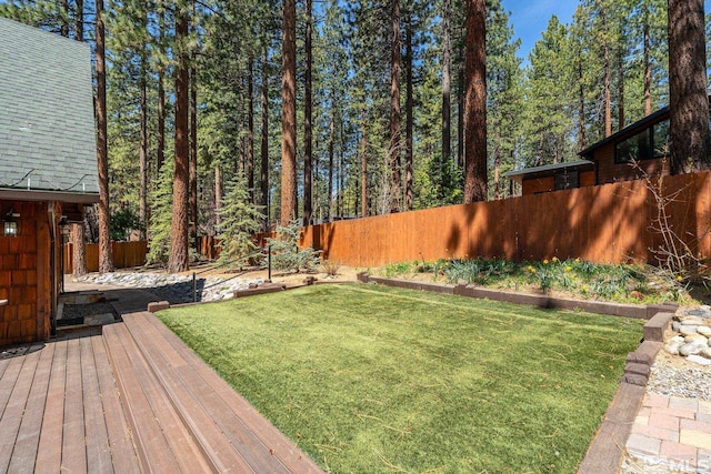 671 14th Green Dr, Incline Village, NV 89451 - view of yard with a deck
