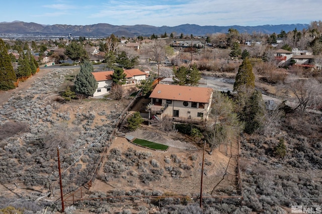 3075 Markridge Dr, Reno, NV 89509 - aerial perspective of suburban area featuring mountains