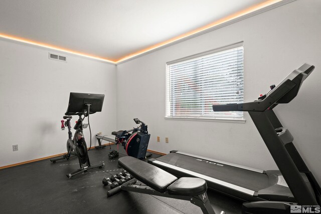 3075 Markridge Dr, Reno, NV 89509 - workout room featuring baseboards