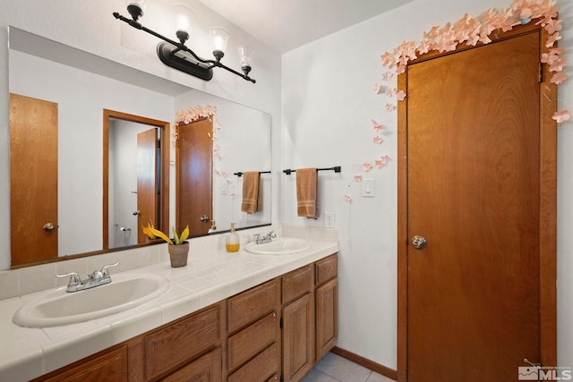 3075 Markridge Dr, Reno, NV 89509 - full bathroom with double vanity and tile patterned floors