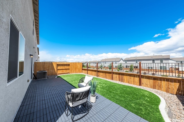 8855 Wolf Moon Dr, Reno, NV 89506 - view of patio featuring a residential view and cooling unit