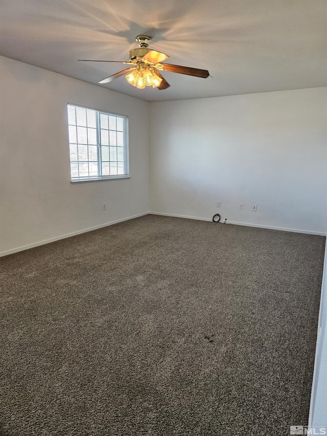 9995 Brightridge, Reno, NV 89506 - spare room featuring a ceiling fan, baseboards, and carpet