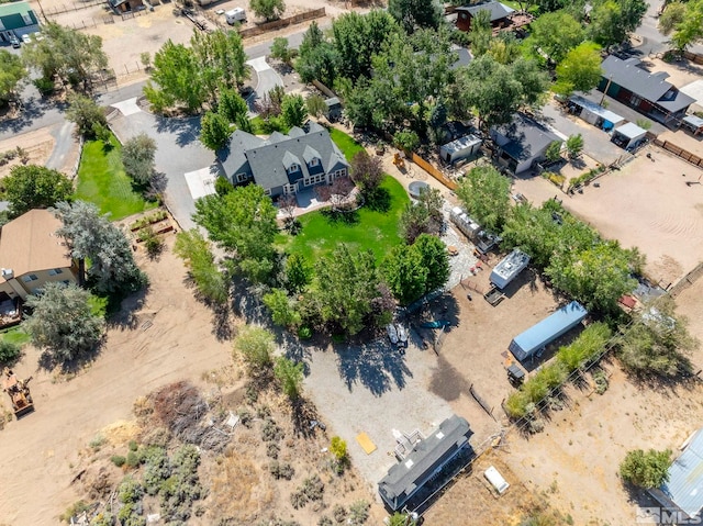 aerial view of residential area