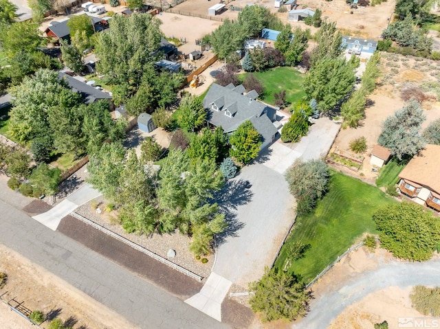 aerial perspective of suburban area