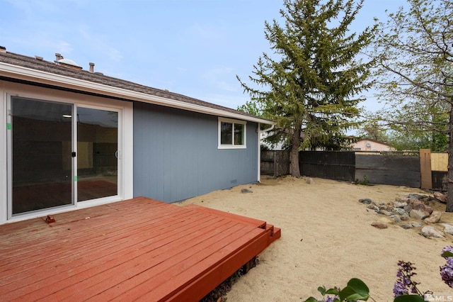 6798 Flower St, Reno, NV 89506 - wooden terrace with fence