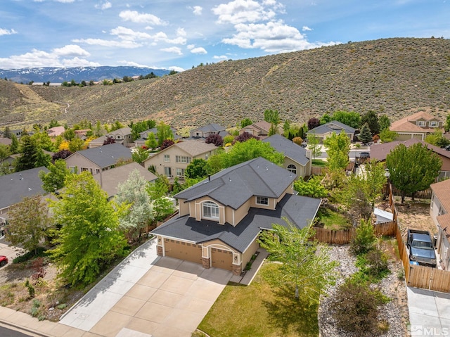 2963 Moose Ridge Dr, Reno, NV 89523 - aerial view of residential area featuring a mountainous background