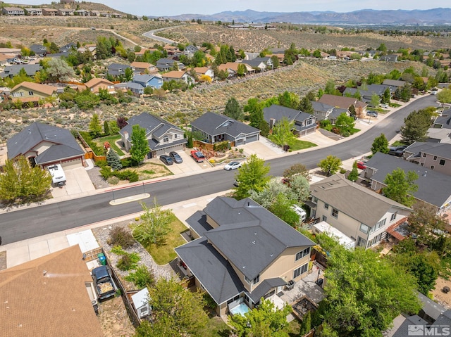 2963 Moose Ridge Dr, Reno, NV 89523 - aerial perspective of suburban area featuring mountains
