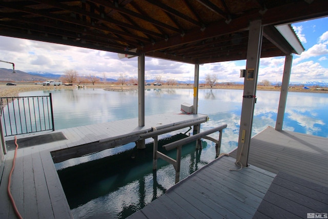 2980 N US Highway 395, Minden, NV 89423 - dock with a water view and boat lift