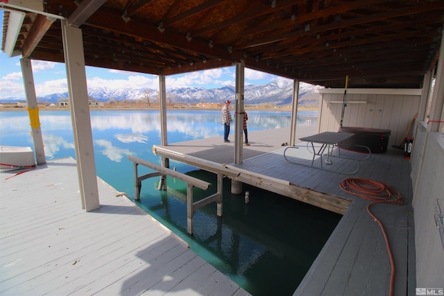 2980 N US Highway 395, Minden, NV 89423 - dock with a water and mountain view and boat lift