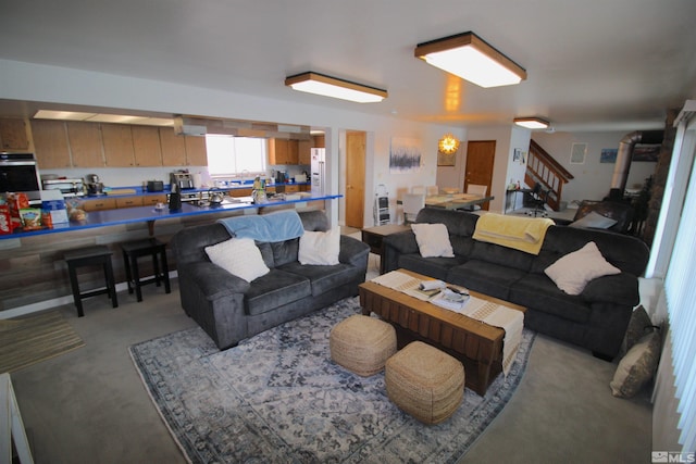 2980 N US Highway 395, Minden, NV 89423 - living area with carpet floors and stairs