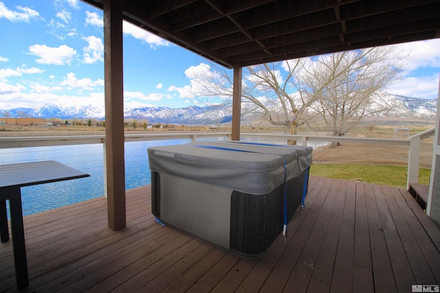2980 N US Highway 395, Minden, NV 89423 - deck with a water and mountain view