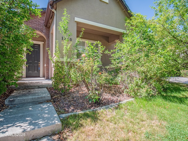1840 Granite Chief Dr, Reno, NV 89521 - doorway to property featuring stucco siding