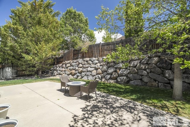4822 Ramcreek Trl, Reno, NV 89519 - view of patio / terrace featuring a fenced backyard