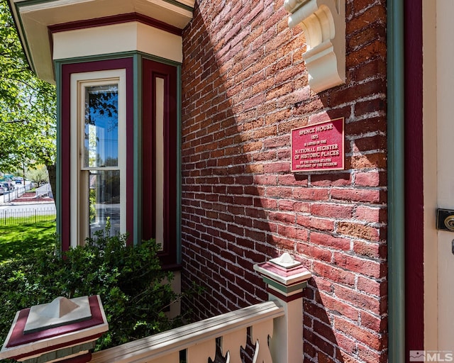 308 Thompson, Carson City, NV 89703 - view of exterior entry featuring brick siding